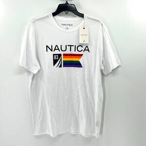 Nautica Men's Pride T-Shirt - Multicolor - Medium - New with tags